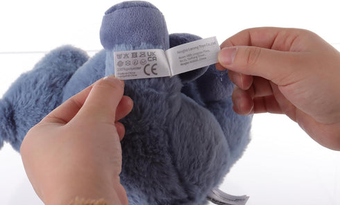 Apricot Lamb Toys Plush Navy Blue Bunny Rabbit Stuffed Animal, 8 Inches with Fluffy Soft Ears