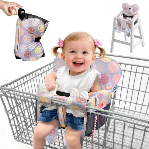 LWWACSS Premium Baby Shopping Cart Cover & High Chair Seat Protector - Universal