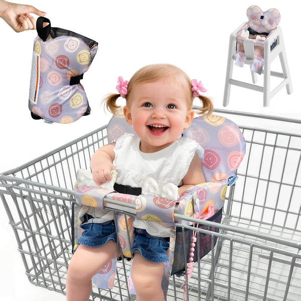 LWWACSS Premium Baby Shopping Cart Cover & High Chair Seat Protector - Universal