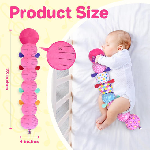 KMUYSL Baby Toys 0 to 12 Months - Musical Stuffed Animal Toys with Crinkle and Rattles for Newborn Gifts