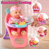 HuceePlay Set 3-5, 12.5" 2 Sets Playset 3 4 5 Baby Doll Stroller for Toddler Girls A Babydoll with Baby Doll