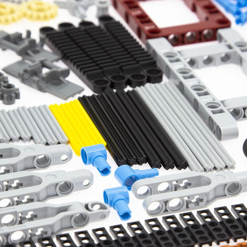 852pcs Technic-Parts Gears, Axle, Pin, Connector Compatible with Lego-Technic, MOC Pieces for Toy Building Sets