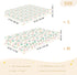 Jynexis 52x28 Candy Ice Cream White Pattern Baby Crib Sheets, Cotton Fitted Crib Sheet, Soft Breathable, Fits Standard
