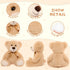 MorisMos Bulk Teddy Bear Stuffed Animals, 7-Pack 14‘’ Teddy Bears in 7 Colors for Baby Shower, Birthday, Christmas