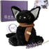 KOWSI Microwavable Heating Pad Black Cat Plush - Weighted Stuffed Animal Toy