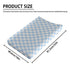 Generic 32x16 Blue Checkered Changing Pad Cover for Baby Girls Boys Cartoon Breathable Diaper Change Table Sheet Soft