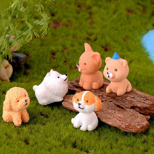 12 Pcs Dog Figures for Kids, Animal Toys Set Cake Toppers, Dog Figurines Collection Playset