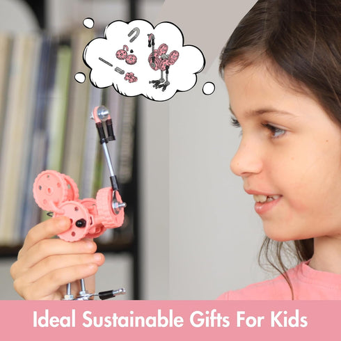Stem Building Toys, Educational Build Your Own Robot Toy for Kids Age 6-9+, Animal Engineering Kit, Construction Gift