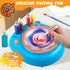 Hewaurorion 7 36 4 5 6 7 8 9 10 11 12, Spin Art Machine for Kids, Paint Spinner Arts and Crafts Kit with Washable