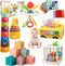 Etyat Baby Toys 6-12 Months, Montessori Toys for 1 Year Old, Silicone Pull