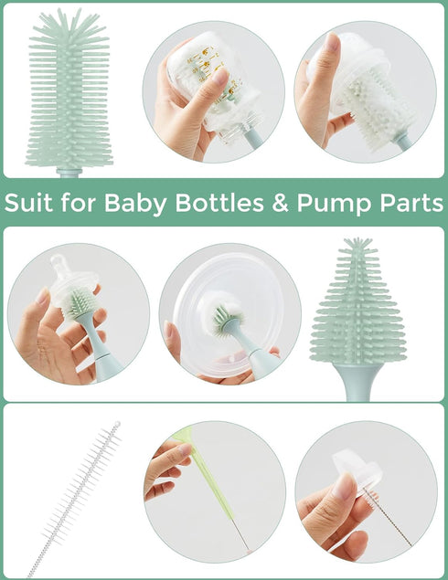 Momcozy Momcozy Bottle Brush Kit & Natural Baby Bottle