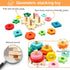 WOOD CITY Stacking Toys for Toddlers 1-3, Montessori Shape Sorter Baby Toys, Educational Puzzle Toys