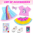 18 Inch 2 Set 18 Inch 7 ECORELF Amercian Doll Clothes, Girl Doll Clothes and Accessories for Dolls Pcs Include Dress