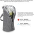 VOSAREA Insulated Bottle Bag Thermal Nursing Bottle Pouch Leak-proof Grey Portable Breast Milk Storage for Outdoor