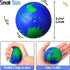 48 Pcs 2.5'' World Stress Balls Bulk - Earth Stress Relief Toys, Mini Globe Squeeze Balls for Birthday Party Favors