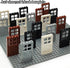 ZHX 40PCS Kids(20 Set) Doors and Frame Building Block Toys for MOC Creative House Brick Accessories Compatible