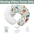 Colorful Farm Animals Baby Nursing Pillow Covers for Boy Girl Pig Cow Goat Chick Barn Tractor Nursery Feeding