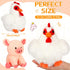 5 Pack Farm Plush Animals Set - 10 Inches Soft Stuffed Barnyard Animals Toy for Birthday Party Decoration Supplies