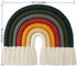 ZWA Handmade Macrame Rainbow Wall Hanging - Colorful Nursery Decor