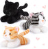 3 Pcs 9 Inch Cat Stuffed Animal Plush Toys - Cute Small Cat Plush Gifts for Boys Girls School Pet Party Favors
