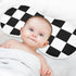 Emelivor 4 Pack Checkerboard Plaid Muslin Burp Cloths for Baby Super Soft Baby Burp Cloths Absorbent Baby Washcloths