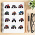 50PCS Monster Truck Stickers, Waterproof Car Stickers for Kids, Cool Gifts for Water Bottles, Skateboard, Laptop