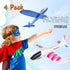 BooTaa 4 Pack Toy Airplanes - 17.5" Large Throwing Foam Planes with 2 Flight Modes, Outdoor Sport Game Toys