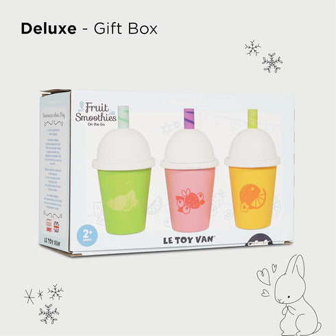 Set 3 2 Le Toy Van - Childrens Wooden Honeybake Smoothie Cup & Juice - of - Pretend Toy - Role Play Toy - Wooden Food