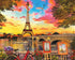 Springbok Puzzles Paris Sunset - 1000 Piece Jigsaw Puzzle, Large 30 x 24 Inches, Made in USA