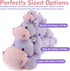 22 Inch 4.5 (22" 4.5 lbs) meowtastic Hippo Weighted Stuffed Animals - Pounds Weighted Plush Hippo Stuffed Animals - Big