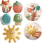 Itzy Ritzy Finger Puppet Bath Toy Set 5-Piece Set Includes 4 Soft