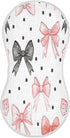 YETTASBIN Bow Dots Muslin Baby Burp Cloth, Super Soft Absorbent Cotton Burp Rag
