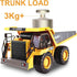 Dwi Dowellin Remote Control Dump Truck for Boys 4-7, Construction RC Car with Metal Bed, Lights/Sounds for Kids Age 3+