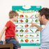 6Pcs Electronic Interactive Alphabet Wall Chart - ABC Learning Toys for Kids, Talking 123s, Animals & Vegetables