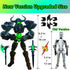 13 3D T13 13 13 Dummy 13 ULTHOOL Titan Action Figure,Assembly Completed Printed Multi-Jointed Movable Robot with Full