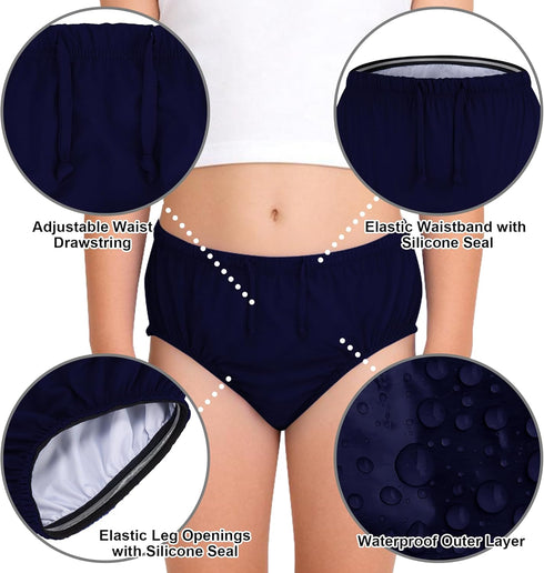 Codida 8-10Years) Special Needs Reusable Swim Diaper Waterproof & Leakproof Incontinence Swimwear for Toddler, Youth
