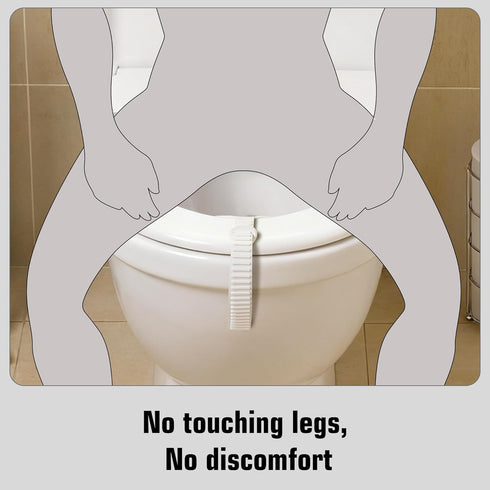 Doytn (1, 11.4x6.3inch) Toilet Pee Splash Guard Urine Deflector Blocks Leaks Center Strap with Built-in O-Ring |