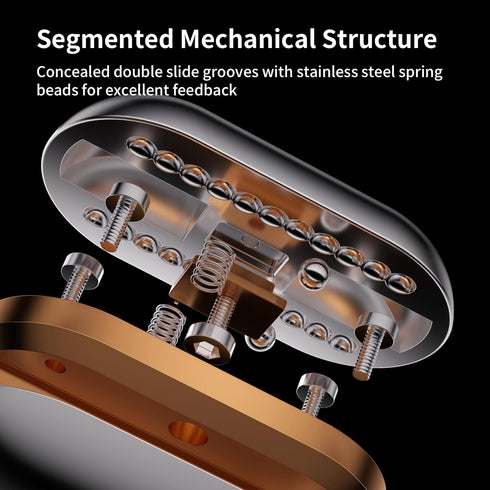 cntjv Mech Egg Fidget Slider Metal Fidget Toys EDC Clicky Slider Fidget Egg Sensory for Office Executive Desk Adults