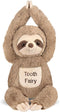Bearington 12 inch Tooth Fairy Door Hanger - Lil' Sammy Sloth Tooth Holder Doll with Tooth Pocket Pouch