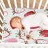 Cover,28" 52" 9" ATTX Fitted Crib Sheet Watercolor Strawberries Baby Sheets for Standard Crib Toddler Mattress Cover