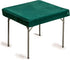 Yellow Mountain Imports Professional Grade Green Square Table Cover for Card Games, 34.8 x 34.8 Inches