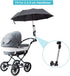 Umbrella Wheelchair Mount, Retractable Umbrella Holder for Stroller, Universal Umbrella Stand for Bike Bicycle Pram Baby Stroller Wheelchair Fishing Trolley