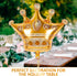 3 Pcs Large Gold Crown Balloons (38.2" x 35.4") - Durable Princess Birthday Party Decorations for Photoshoots,