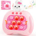 Ueghz Easter Bunny Fidget Toy,Easter Basket Stuffers Quick Fast Puzzle Push Game Pop