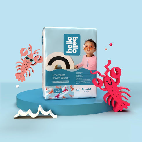 Eco-Friendly Swim Diapers for Kids - Medium Size by Hello Bello
