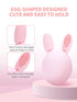 Teether Baby Teething Toy Rabbit Egg Rattle Toy Teething Pain Relief for Babies Boys Girls - Pink