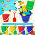60 3-8 Set, Summer Pool Party Favors Beach Party Favors - PCS Pool Toys For Kids Ages Beach Balls Bulk, Sand Bucket