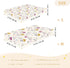 miaozhen 1 Pack 52x28 Cotton Baby Crib Sheets for Boys Girls Ultra Soft Snowfall Berry Cream and Gold Crib Mattress