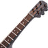 Pssopp Mini Musical Instrument Decor, 15cm Wooden Miniature Guitar Ornament for Dollhouse Home Décor Accents