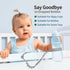 Toy Straps for Baby, Pacifier Holder Clip with Self-Adjusting Bayonet, BPA-Free Silicone for Teethers and Baby Bottles